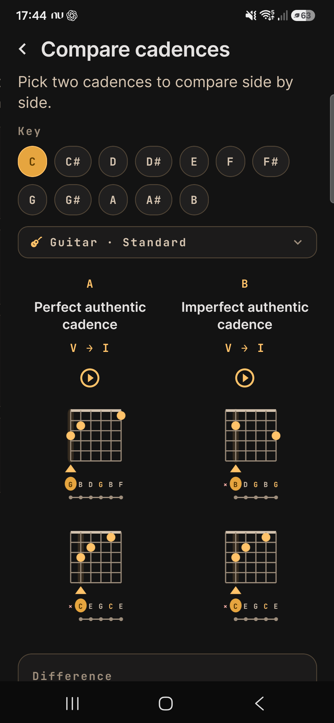 cadence compare